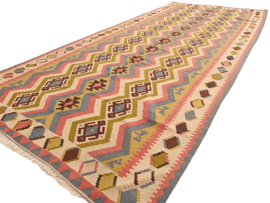 Kelim Fars Teppich 302x145 - Image 5