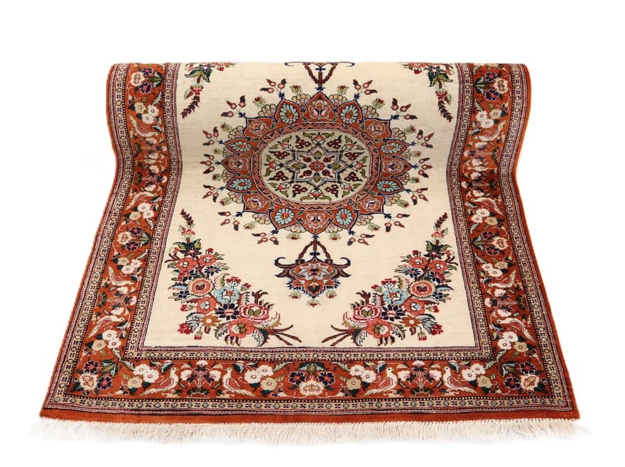Ghom Seide Teppich 118x80