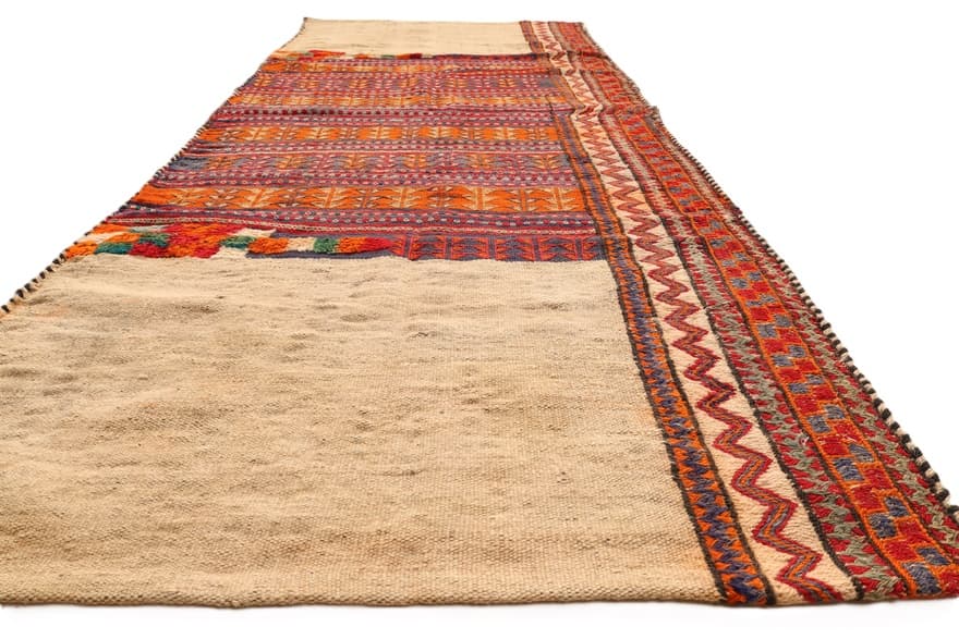 Antique Kelim Fars Teppich 230x96 - Image 4