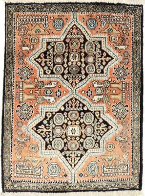 Qom Silk Carpet  80x60