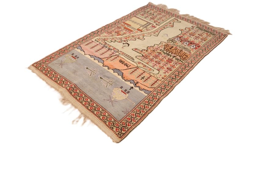 Afghan Antike Teppich 205x133