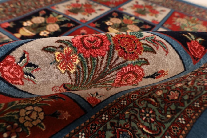 Bidjar Tagave Silknkette Carpet  118x84 - Image 4