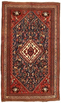 Antique Ghashghai Carpet 243x145