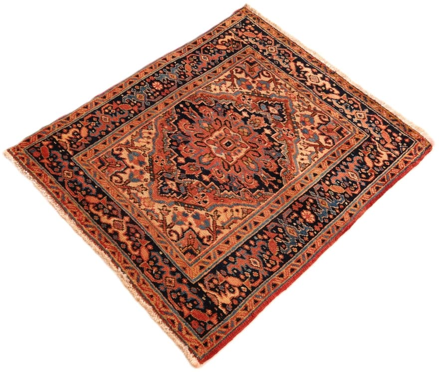 Antique Heriz Carpet  85x75 - Image 3