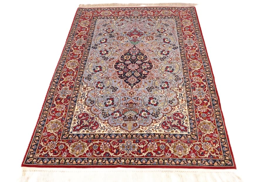 Isfahan Seidenkette Teppich 170x109