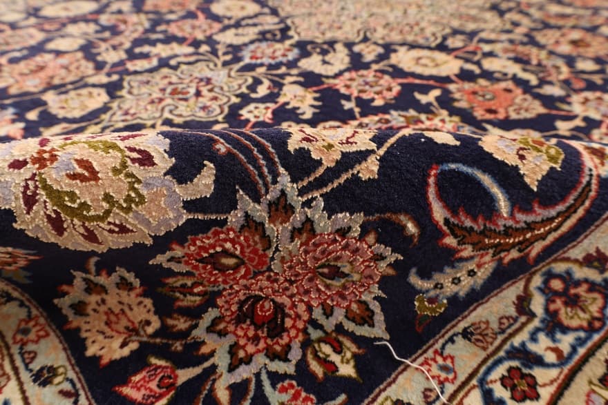 Isfahan  Silknkette Carpet  230x152 - Image 4
