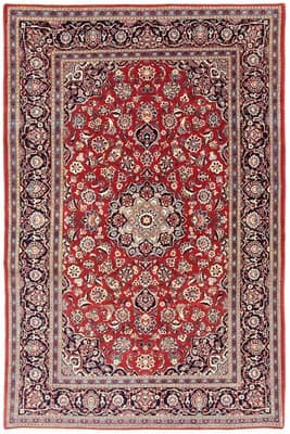 Antique Keshan Carpet 212x137