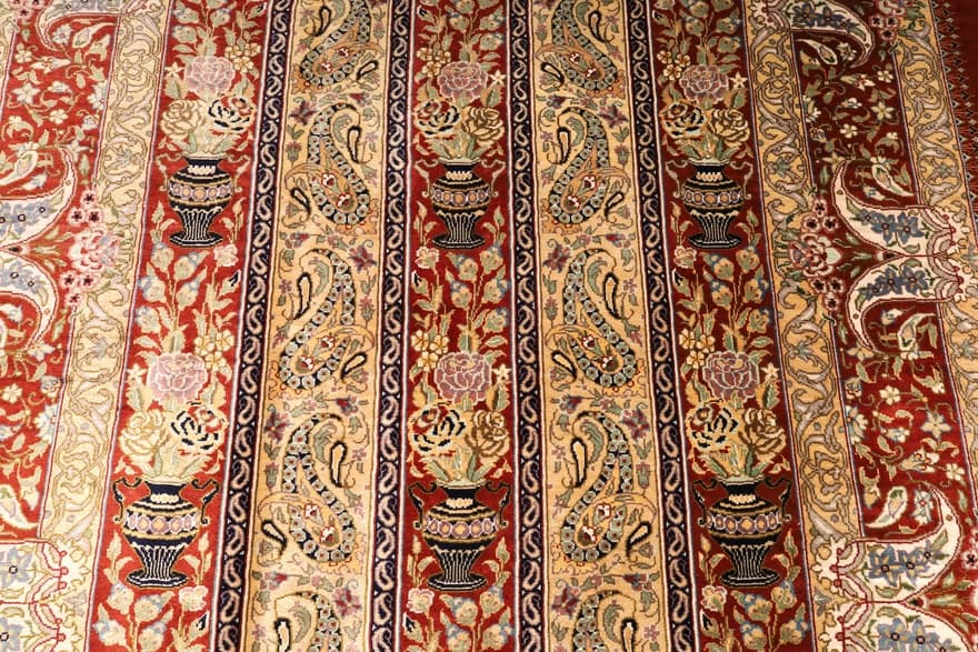 Ghom Movahedi Seide Teppich 123x79
