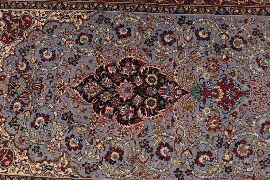 Isfahan Seidenkette Teppich 170x109