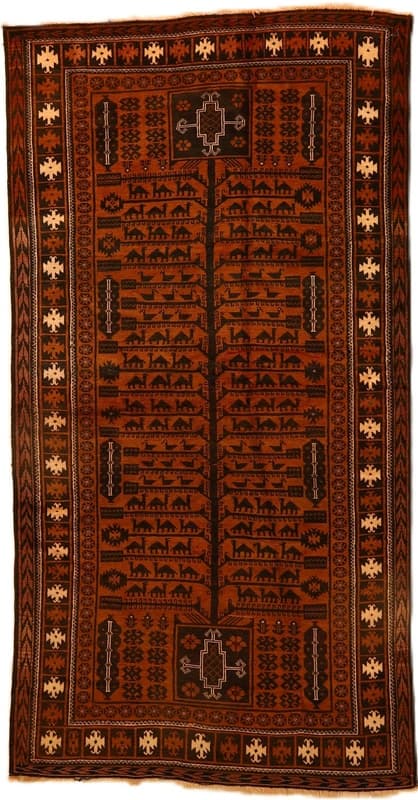 Antique Baluch  Carpet 231x122