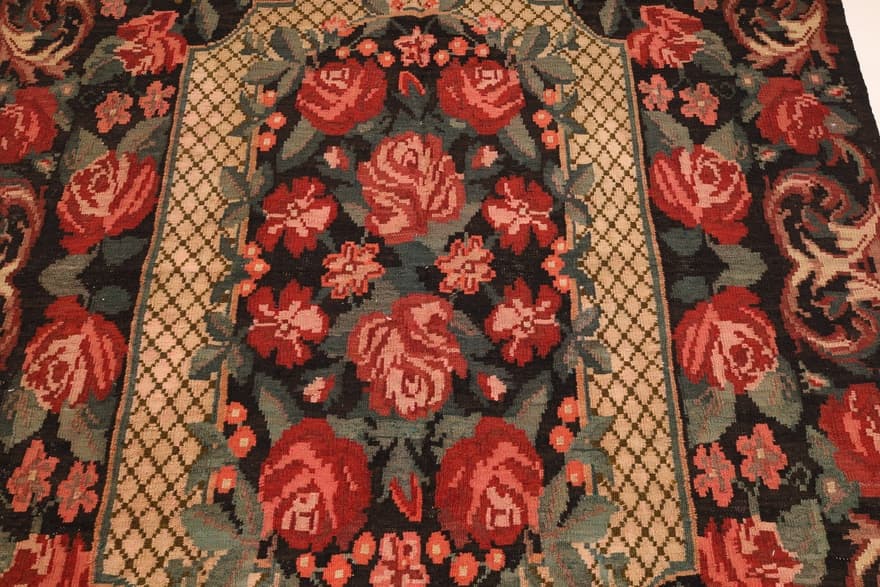 Antik Kelim Rose  Teppich  253x173