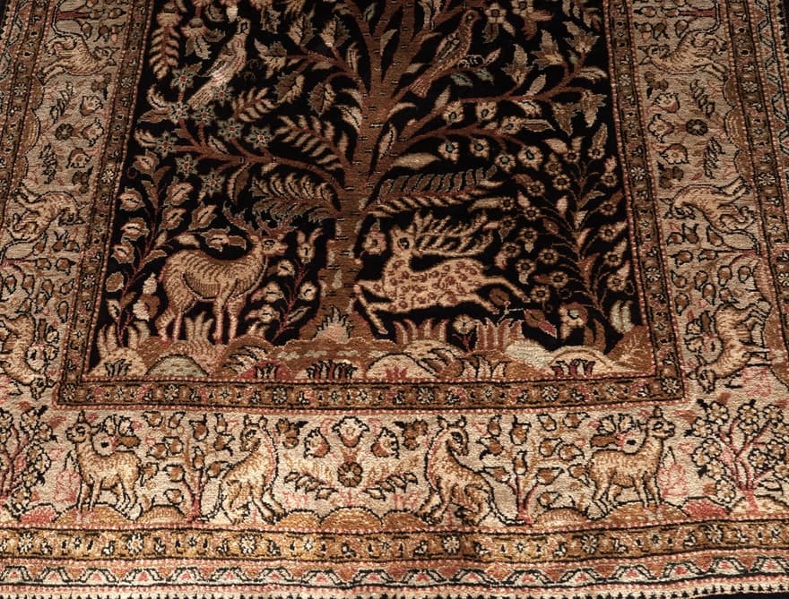 Qum Silk Carpet 130x75 - Image 5