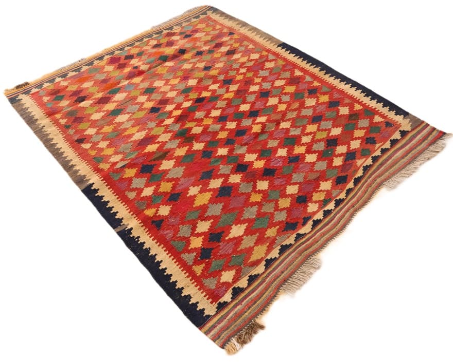 Kelim Fars Teppich 135x109 - Image 4