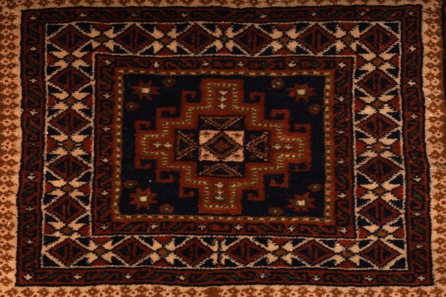 Ghuchan Teppich 42x29
