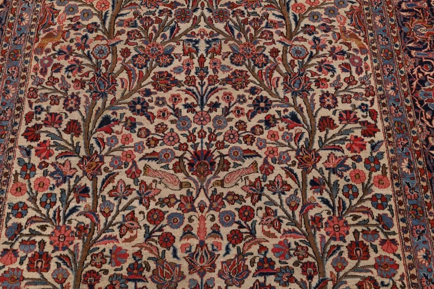 Kashan Antik  Teppich 343x230