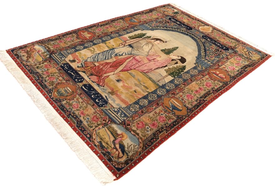Antique Tabriz Carpet  198x145 - Image 5