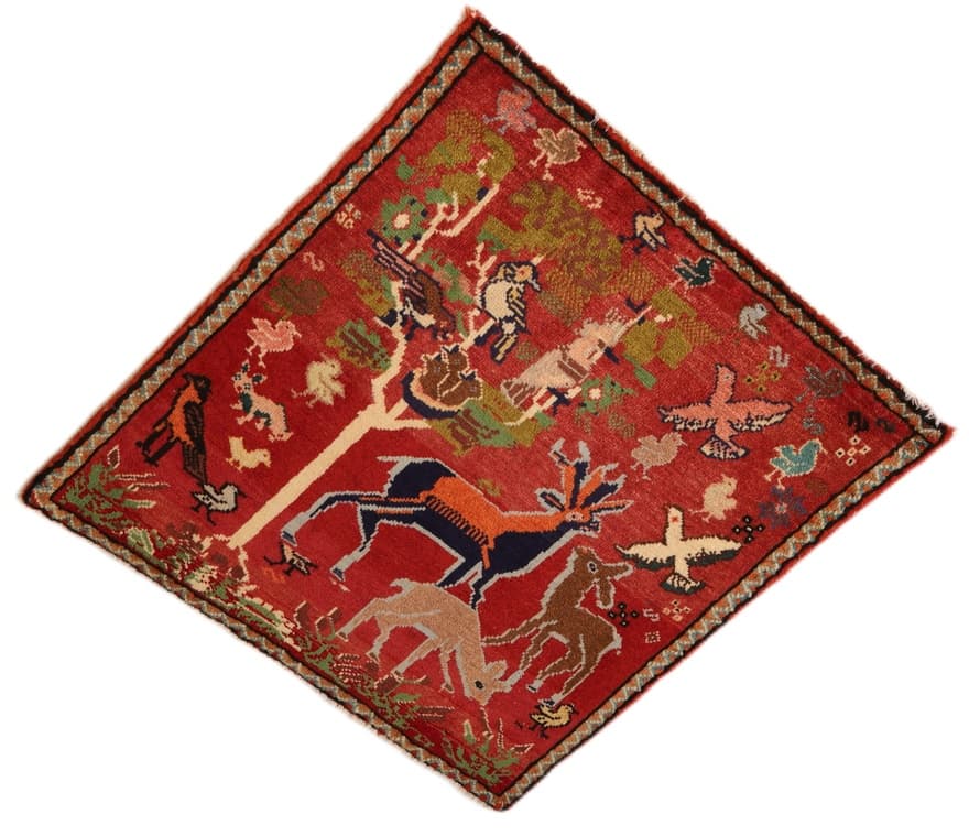 Sarouk h Carpet  59x58 - Image 6