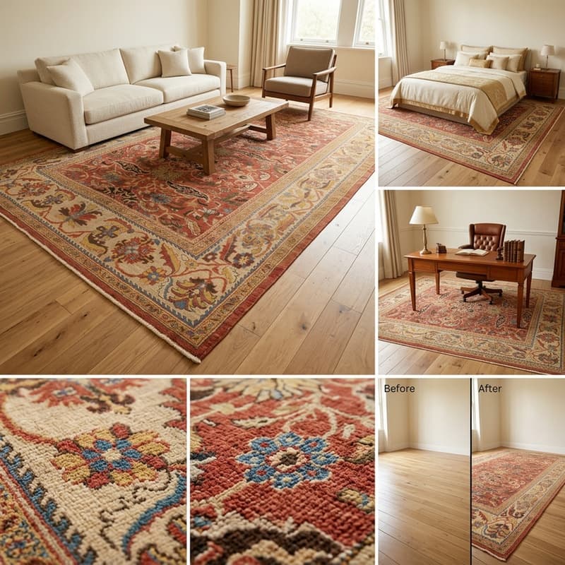 Antique Ziegler Carpet  600x333 - Image 2