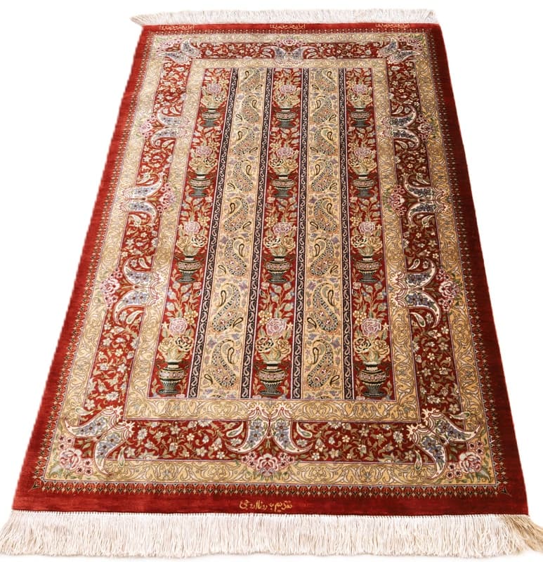 Ghom Seide Teppich 125x80