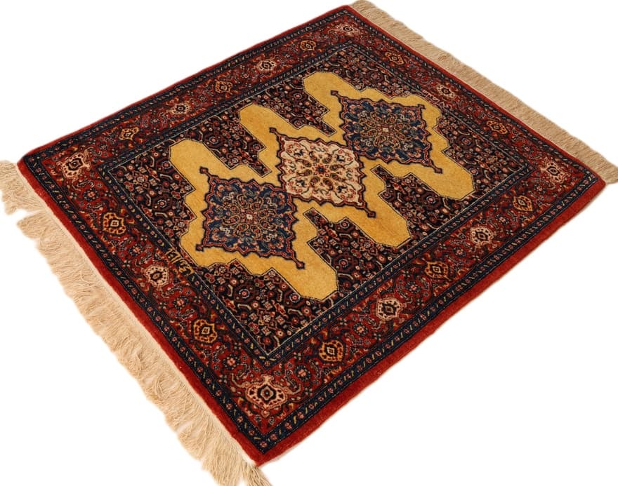 Senneh Yasha oruje Silknkette Carpet  100x94 - Image 5