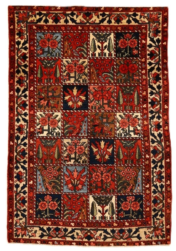 Bakhtiar Antike Teppich 191x127