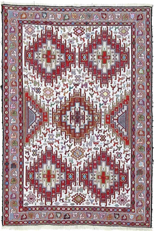 Kelim Seide Teppich 142x98