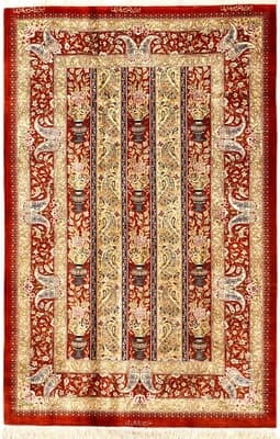 Ghom Movahedi Seide Teppich 123x79