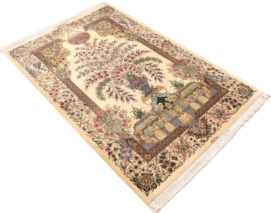 Qom by Yaqut Silk Carpet 157x101