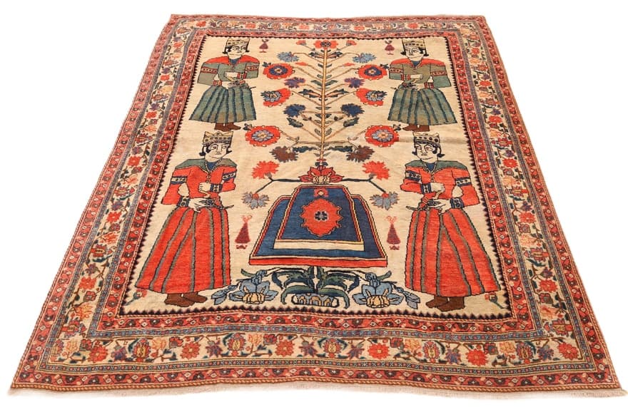 Malayer Antique Carpet 174x152 - Image 3