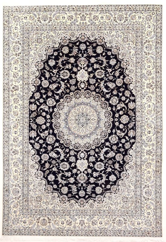 Nain 6La carpet – dark blue handwoven 365x252 cm