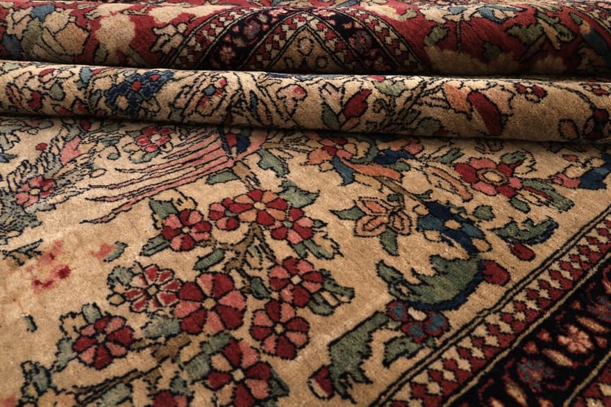 Antik Isfahan Teppich 205x142 - Image 5
