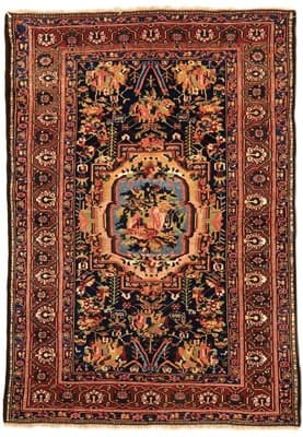 Antike Bakhtiari Farah Dombeh Teppich 211x148