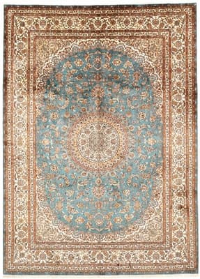 Kashmirseide Teppich 336x245
