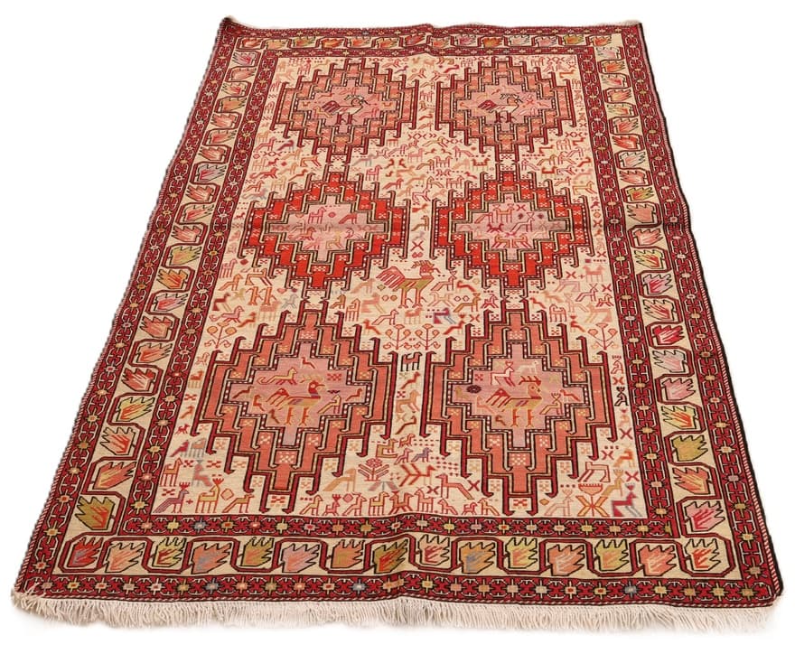 Kelim Seide Teppich 144x105