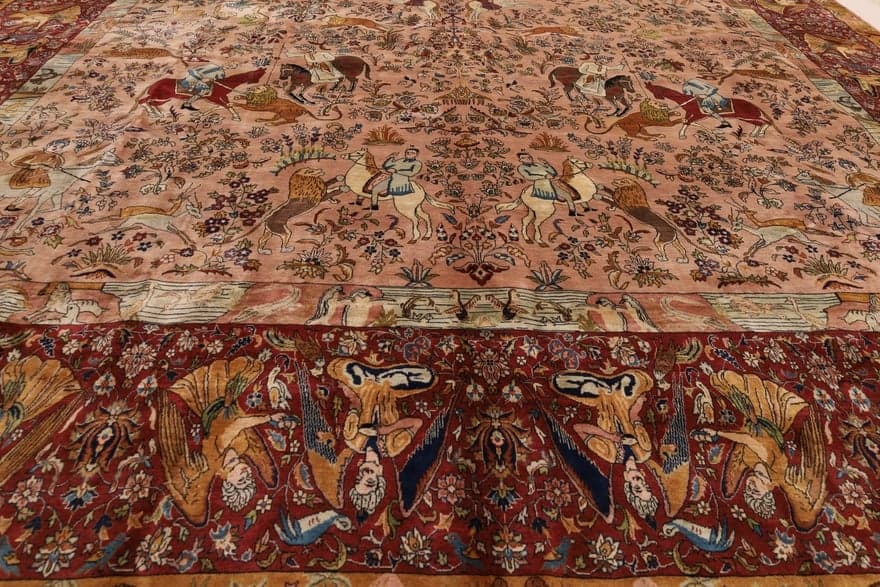 Antique Agra Carpet  573x369 - Image 5
