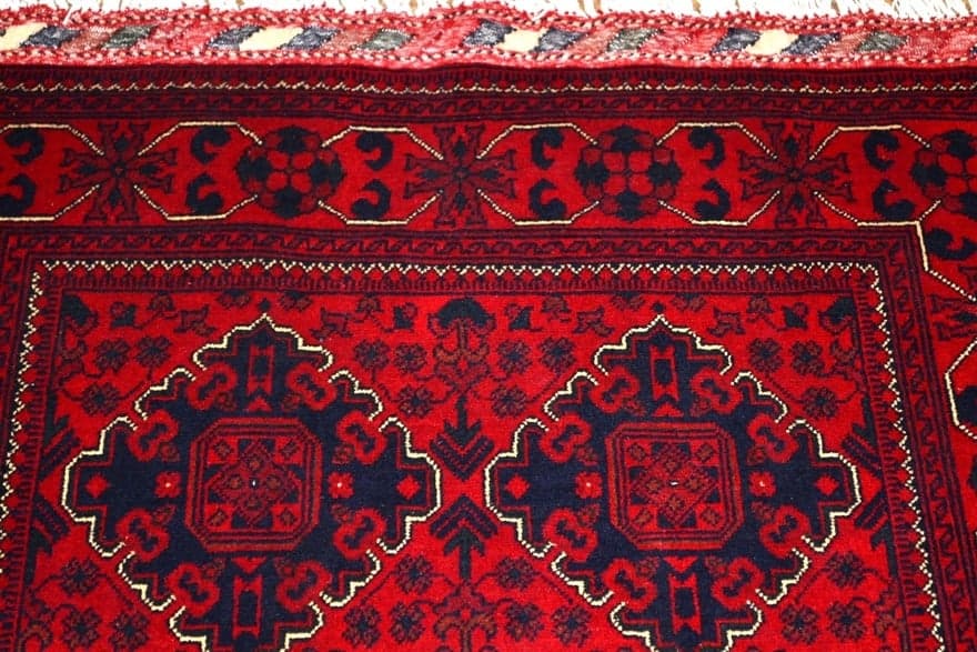 Afghan-Beljikwool Carpet  140x97 - Image 5