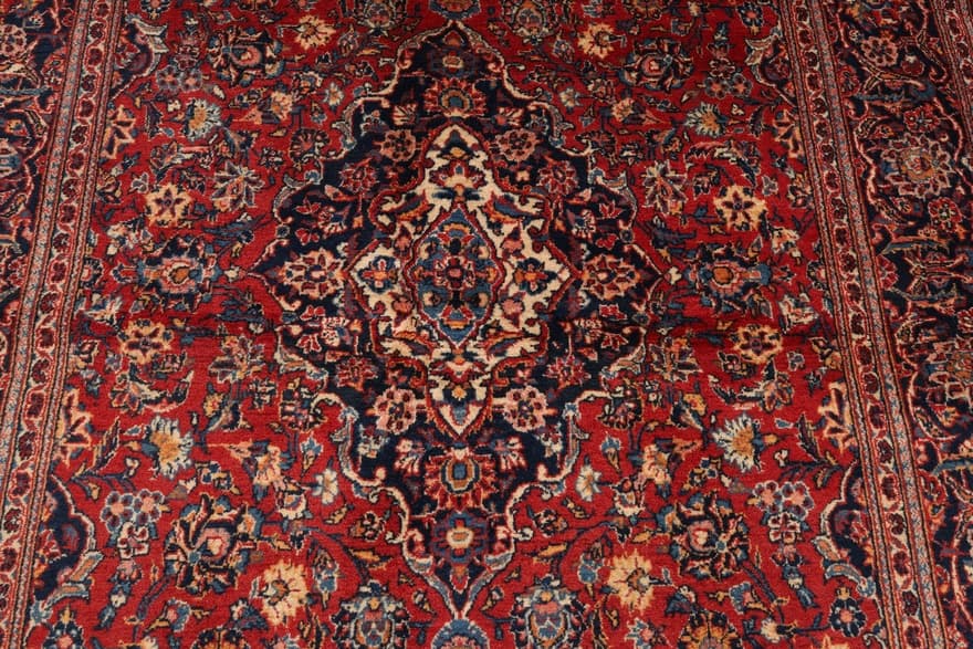 Antique Kashan Carpet 213x138 - Image 6