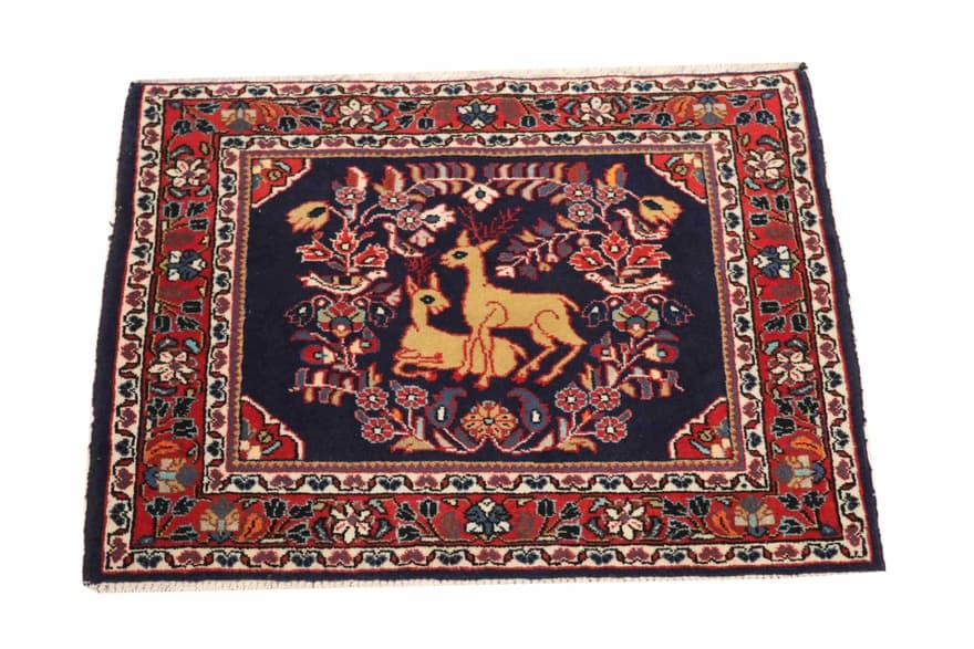 Ghom Teppich 77x62