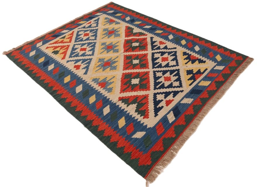 Kelim  Fars Teppich  188x149 - Image 4