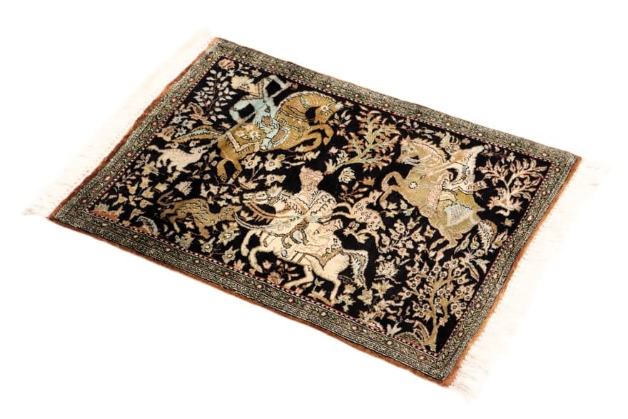 Ghom Seide Teppich 72x56