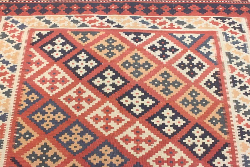 Kelim Fars Carpet 223x153 - Image 3
