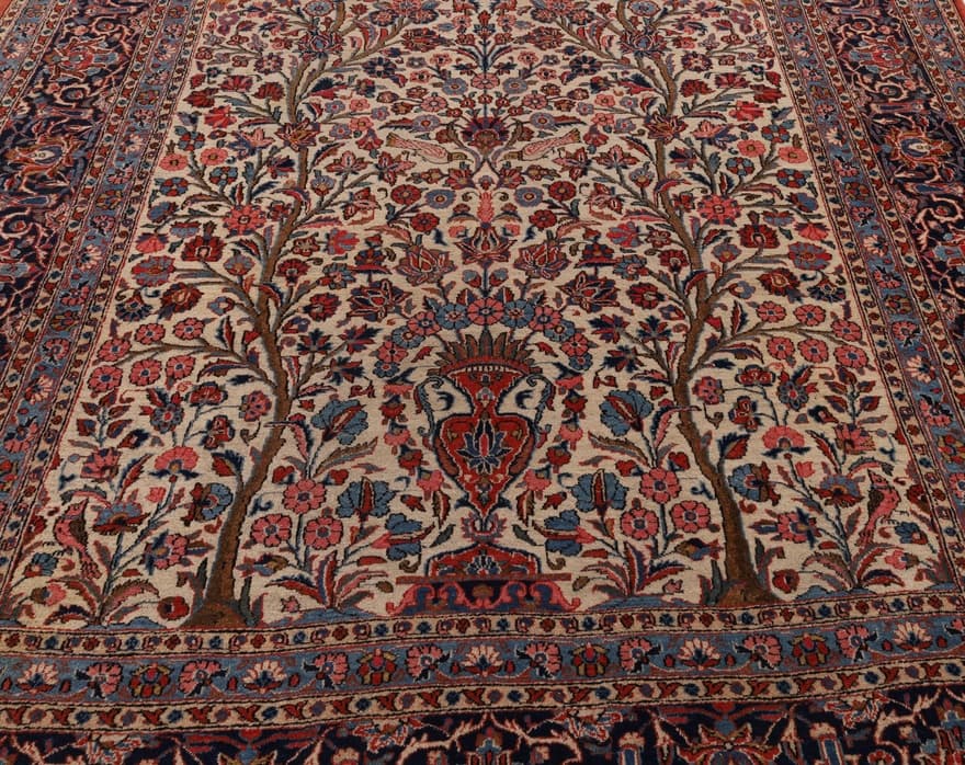 Kashan Antik  Teppich 343x230