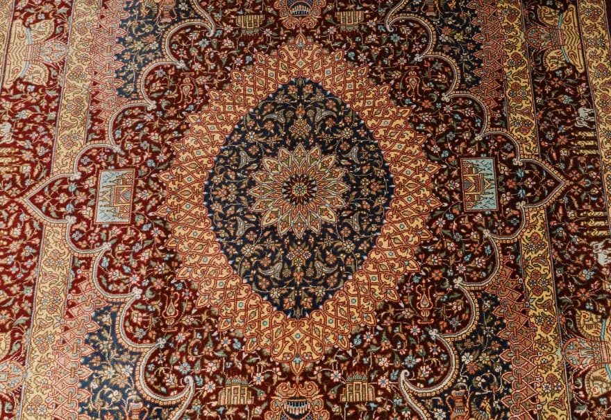 Ghom Seide Teppich 118x80