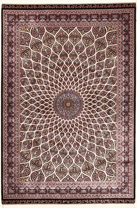 Ghom Geometric design Teppich120x80