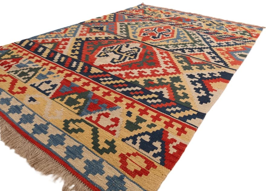 Kelim  Fars Teppich  212x149 - Image 5