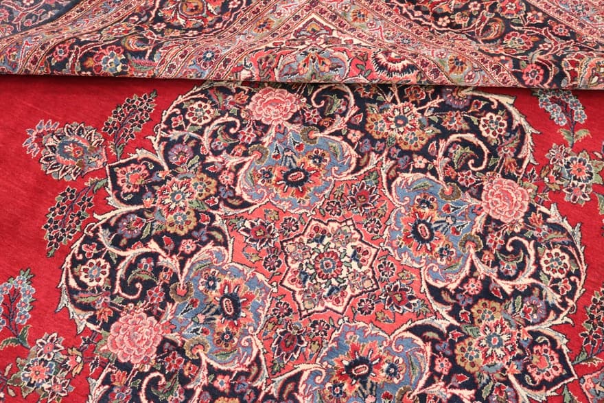 Antique Kashan Carpet  418x314