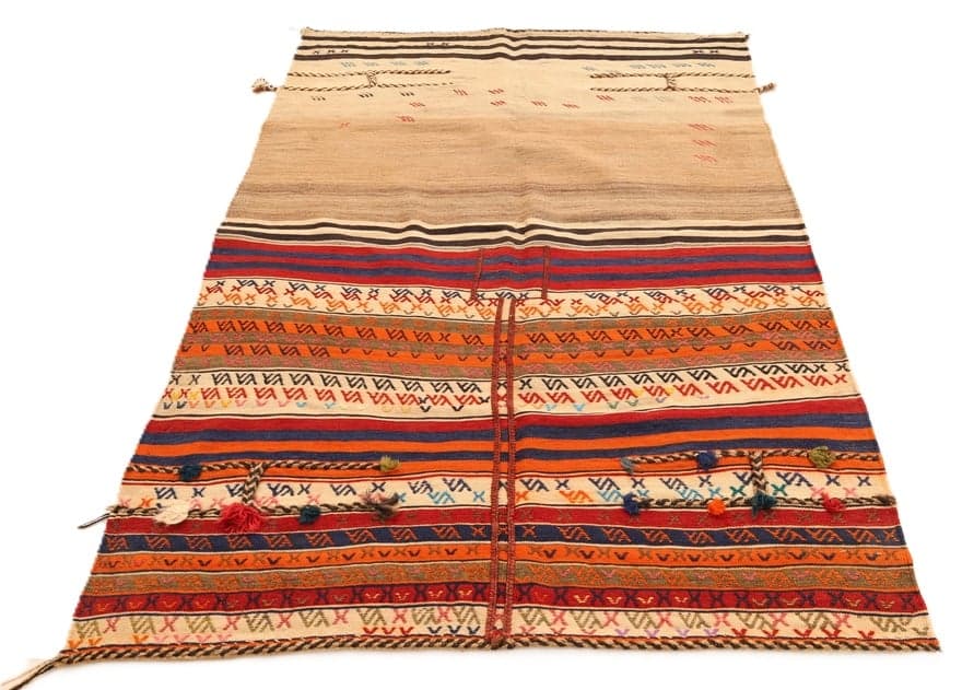 Antique Kelim Fars Teppich 171x125 - Image 6