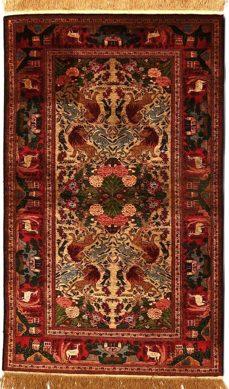 Quchan Silk  Carpet 153x94 - Image 1
