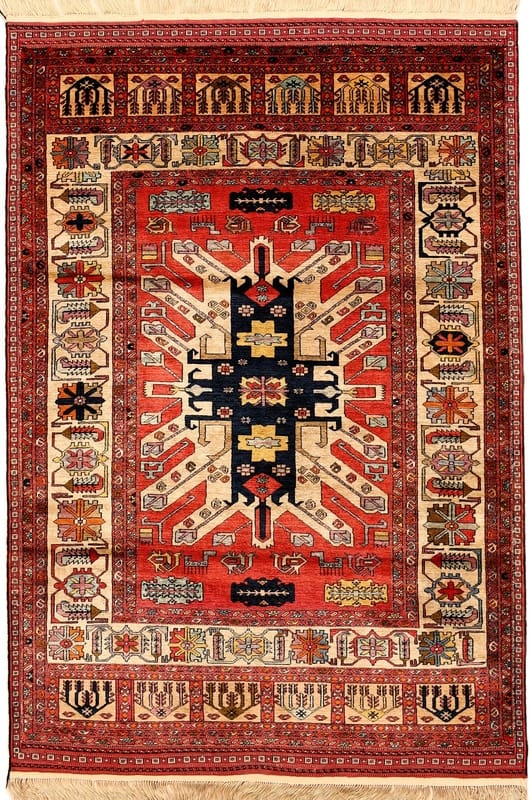 Quchan Silk  Carpet 135x95 - Image 1