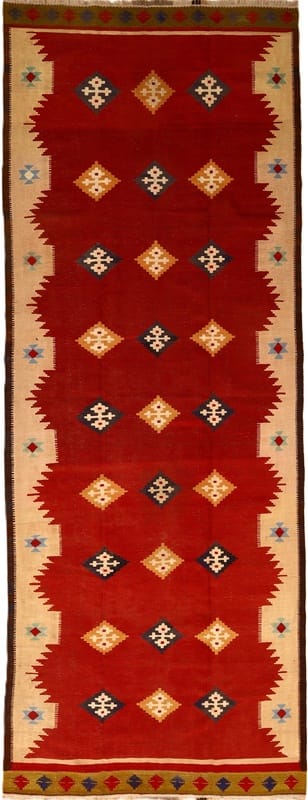 Kelim Fars Teppich 390x145 - Image 1